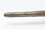 18th Century GERMANIC FLINTLOCK Belt Pistol 65 Caliber Antique Carved Stock GROTESQUE MASK POMMEL, BRASS HARDWARE - 9 of 16