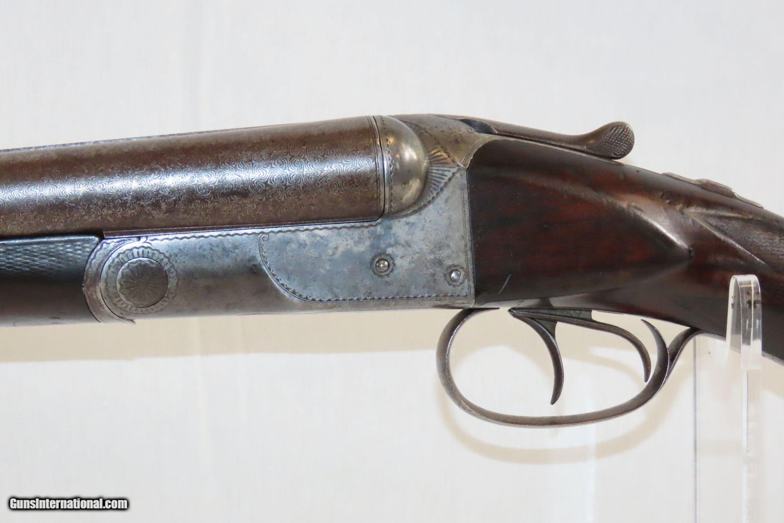 LETTERED Antique COLT Model 1883 Hammerless 12 Gauge Double Barrel ...