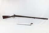 CIVIL WAR Antique HARPERS FERRY U.S. Model 1842 .69 Cal. Percussion MUSKET
Pre-MEXICAN AMERICAN WAR Musket with BAYONET