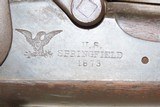 Antique U.S. SPRINGFIELD Model 1873 TRAPDOOR .45-70 GOVT Cal. CADET RifleManufactured at the Height of the Indian Wars - 6 of 21