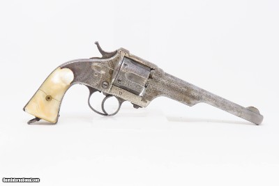 ENGRAVED Antique MERWIN & HULBERT Double Action Revolver .44-40 WINCHESTERBISON Panel Scene Engraved CALIBRE WINCHESTER 1873 - Image 16 of 19