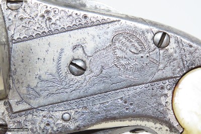 ENGRAVED Antique MERWIN & HULBERT Double Action Revolver .44-40 WINCHESTERBISON Panel Scene Engraved CALIBRE WINCHESTER 1873 - Image 7 of 19