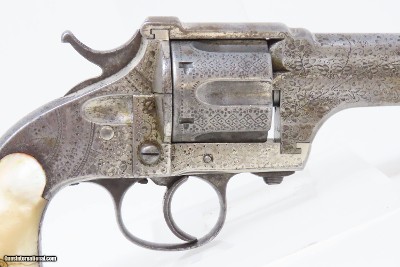 ENGRAVED Antique MERWIN & HULBERT Double Action Revolver .44-40 WINCHESTERBISON Panel Scene Engraved CALIBRE WINCHESTER 1873 - Image 18 of 19