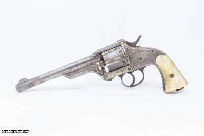 ENGRAVED Antique MERWIN & HULBERT Double Action Revolver .44-40 WINCHESTERBISON Panel Scene Engraved CALIBRE WINCHESTER 1873 - Image 2 of 19