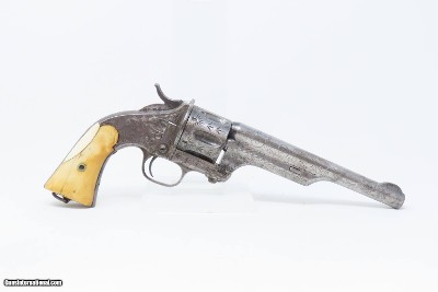Antique MERWIN, HULBERT Open Top Large Frame Single Action “ARMY” RevolverENGRAVED Full-Sized Late 1870s/Early 1880s Revolver - Image 14 of 17
