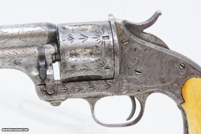 Antique MERWIN, HULBERT Open Top Large Frame Single Action “ARMY” RevolverENGRAVED Full-Sized Late 1870s/Early 1880s Revolver - Image 4 of 17