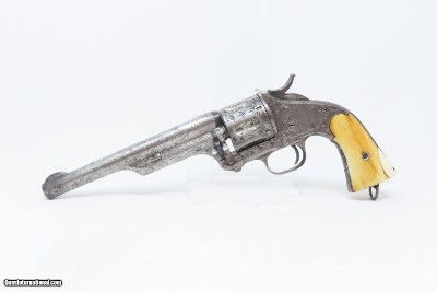 Antique MERWIN, HULBERT Open Top Large Frame Single Action “ARMY” RevolverENGRAVED Full-Sized Late 1870s/Early 1880s Revolver - Image 2 of 17