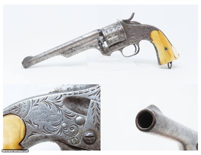 Antique MERWIN, HULBERT Open Top Large Frame Single Action “ARMY” Revolver
ENGRAVED Full-Sized Late 1870s/Early 1880s Revolver