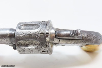 Antique MERWIN, HULBERT Open Top Large Frame Single Action “ARMY” RevolverENGRAVED Full-Sized Late 1870s/Early 1880s Revolver - Image 7 of 17