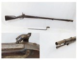 Antique DUTCH Pattern 1815 “No. 2” .69 Caliber Rifled MILITARY Musket
PERCUSSION CONVERSION Musket w/SOCKET BAYONET - 1 of 17