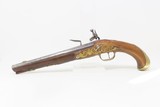 Antique Flintlock CAVALRY PISTOL Large Bore .64 Caliber Holster Horse Belt
Marked with GERMAN “CROWN/V” Proofs at the Breech - 14 of 17