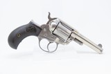 LETTERED Antique COLT Model 1877 LIGHTNING .38 Cal. Double Action RevolverINSCRIBED DA .38 Long Colt with NICKEL FINISH - 18 of 21