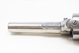 LETTERED Antique COLT Model 1877 LIGHTNING .38 Cal. Double Action RevolverINSCRIBED DA .38 Long Colt with NICKEL FINISH - 17 of 21