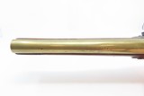 Antique SHARPE of LONDON Brass Barrel .55 Cal Flintlock INDIAN TRADE Pistol British with Birmingham Proofs & Lightly Engraved - 10 of 17
