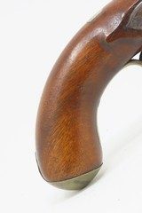 Antique SHARPE of LONDON Brass Barrel .55 Cal Flintlock INDIAN TRADE Pistol British with Birmingham Proofs & Lightly Engraved - 3 of 17