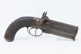 ENGRAVED Antique BECKWITH British SUPERPOSED O/U PERCUSSION Pistol .66 Cal. Mid-1800s DUAL HAMMER OVER/UNDER Pocket Pistol - 16 of 19