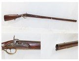 Antique Unmarked Full Stock .71 Cal. Percussion SMOOTHBORED Rifle/ShotgunHUNTING/HOMESTEAD Long Rifle/Shotgun Conversion - 1 of 17