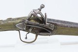 Balkan RAT-TAIL Flintlock MIQUELET .62 Caliber PISTOL Greece Bosnia Albania Circa 1750-1800 ENGRAVED All Metal Flintlock Pistol - 4 of 16