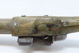 Balkan RAT-TAIL Flintlock MIQUELET .62 Caliber PISTOL Greece Bosnia Albania Circa 1750-1800 ENGRAVED All Metal Flintlock Pistol - 11 of 16