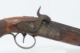 BRACE of FRENCH EMPIRE Style Antique Belt Pistols Made in Liege Circa 1850s Matching Martial Type Sidearms - 21 of 25