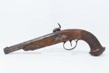 BRACE of FRENCH EMPIRE Style Antique Belt Pistols Made in Liege Circa 1850s Matching Martial Type Sidearms - 15 of 25