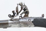 PAIR of Antique BRITISH Mabson, Labron, & Mabson .32 Cal. FLINTLOCK Pistols Engraved, Made Circa the Early-1800s in Birmingham - 5 of 25