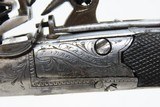 PAIR of Antique BRITISH Mabson, Labron, & Mabson .32 Cal. FLINTLOCK Pistols Engraved, Made Circa the Early-1800s in Birmingham - 7 of 25