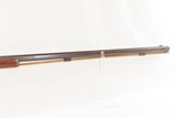 ENGRAVED Antique Mid-19th CENTURY Half-Stock .44 Cal. Percussion LONG RIFLE Kentucky Style HUNTING/HOMESTEAD Long Rifle - 5 of 19