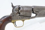 1863 mfr. Antique CIVIL WAR COLT US Model 1860 ARMY .44 Percussion REVOLVER Primary Union Sidearm Shortened to 5 1/2” - 16 of 17
