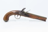 WAR of 1812 Era Antique W. KETLAND BRASS BARREL .58 Cal. FLINTLOCK Pistol - 2 of 19