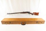 Cased REMINGTON ARMS CO. .45-70 Caliber Centerfire ROLLING BLOCK Rifle C&RWith HARDWOOD CASE and .45-70 CASINGS - 1 of 19