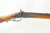 Antique HEAVY BARREL Full-Stock .48 Caliber Percussion American LONG RIFLE
HUNTING/HOMESTEAD Rifle w/BIDDLE & CO. Lock - 4 of 18