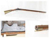 Antique HEAVY BARREL Full-Stock .48 Caliber Percussion American LONG RIFLE
HUNTING/HOMESTEAD Rifle w/BIDDLE & CO. Lock