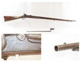 Antique CIVIL WAR Springfield U.S. Model 1863 .58 Cal. Perc. RIFLE-MUSKET
Made at the SPRINGFIELD ARMORY circa 1864 w/BAYONET - 1 of 20