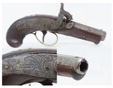 c1850s Antique HENRY DERINGER .41 Cal. Percussion POCKET Pistol
ENGRAVED CALIFORNIA GOLD RUSH & RIVERBOAT GAMBLER Pistol - 1 of 18