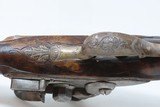 SILVER, Masked LAZARO LAZARINO Antique ITALIAN .60 Caliber FLINTLOCK Pistol With a Carved Stock and Grotesque Pommel Cap - 11 of 17