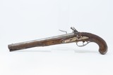 SILVER, Masked LAZARO LAZARINO Antique ITALIAN .60 Caliber FLINTLOCK Pistol With a Carved Stock and Grotesque Pommel Cap - 14 of 17
