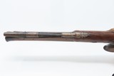 SILVER, Masked LAZARO LAZARINO Antique ITALIAN .60 Caliber FLINTLOCK Pistol With a Carved Stock and Grotesque Pommel Cap - 12 of 17