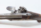 SILVER, Masked LAZARO LAZARINO Antique ITALIAN .60 Caliber FLINTLOCK Pistol With a Carved Stock and Grotesque Pommel Cap - 8 of 17