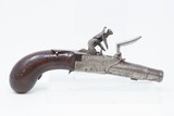 PAIR of Antique European BOXLOCK Single Shot FLINTLOCK POCKET/MUFF Pistols
Early 1800s FOLDING TRIGGER Self Defense Pistols - 23 of 25