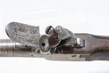 PAIR of Antique European BOXLOCK Single Shot FLINTLOCK POCKET/MUFF Pistols
Early 1800s FOLDING TRIGGER Self Defense Pistols - 7 of 25