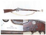 CONFEDERATE Antique Percussion Rifle-Musket with C.S. RICHMOND ARMORY Lock
Original Military Weapon for SOUTHERN INFANTRY - 1 of 19