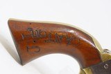 CIVIL WAR Antique COLT Model 1849 POCKET .31 Cal Percussion POCKET Revolver J. LIND of CANTON, OHIO Marked, Made In 1863 - 18 of 20