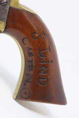 CIVIL WAR Antique COLT Model 1849 POCKET .31 Cal Percussion POCKET Revolver J. LIND of CANTON, OHIO Marked, Made In 1863 - 3 of 20