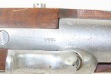 Antique 1851 SPRINGFIELD Cadet Type Musket .57 Smoothbore 1853 Dated Barrel Made for Military School Youth - 9 of 19