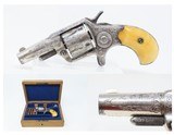 CASED & ENGRAVED Antique COLT NEW LINE .41 Caliber Rimfire POCKET Revolver
Originally Advertised as the “BIG COLT” w/IVORY GRIP