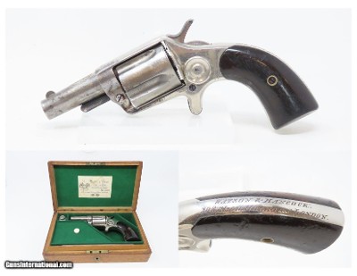 1884 CASED Antique COLT “NEW HOUSE” Model .38 Caliber SPUR TRIGGER Revolver Etched Panel LONDON RETAILER MARKED Watson & Hancock