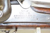 CIVIL WAR Antique AMOSKEAG SPECIAL U.S. Model 1861 CONTRACT Rifle-MUSKET
“EVERYMAN’S RIFLE” with BAYONET & SCABBARD - 7 of 23
