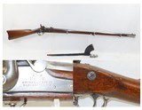 CIVIL WAR Antique AMOSKEAG SPECIAL U.S. Model 1861 CONTRACT Rifle-MUSKET
“EVERYMAN’S RIFLE” with BAYONET & SCABBARD - 1 of 23