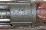 WORLD WAR I Era U.S. EDDYSTONE Model 1917 Bolt Action C&R MILITARY Rifle
1918 FLAMING BOMB Marked with GREEN CANVAS SLING - 10 of 21